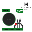 Carregador sem fio Fast Charger 60w