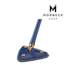 Esfregão Triangulo Mop De Limpeza Ajustável Giratória 360°