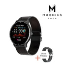SmartWatch IP67 Redondo Pulseira Metálica