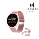 SmartWatch IP67 Redondo Pulseira Metálica